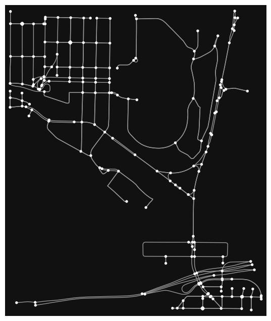 'Driving Network around UW, Seattle'